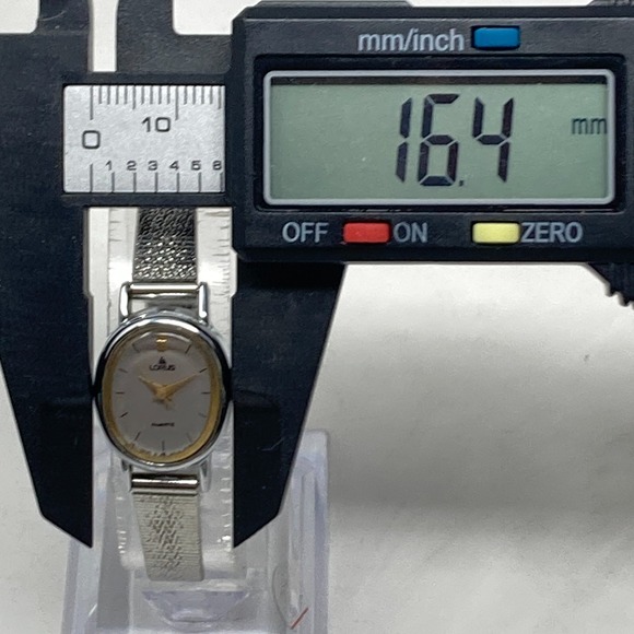 Vintage Lorus Watch Women 16mm Silver Tone V811-5070 Adjustable New Battery 7" - Picture 10 of 16